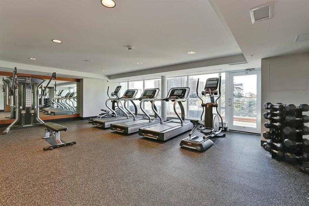 2103-510 6 Avenue Se, Calgary, AB - Indoor Photo Showing Gym Room