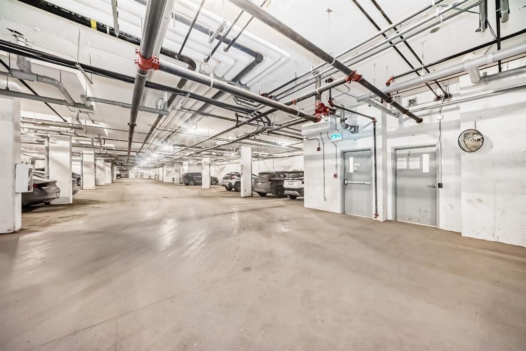 1402-33 Carringham Gate Nw, Calgary, AB - Indoor Photo Showing Garage