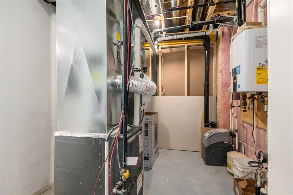 158 Magnolia Path Se, Calgary, AB - Indoor Photo Showing Basement