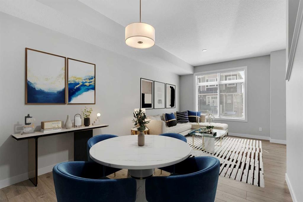 118 Legacy Path Se, Calgary, AB - Indoor Photo Showing Dining Room