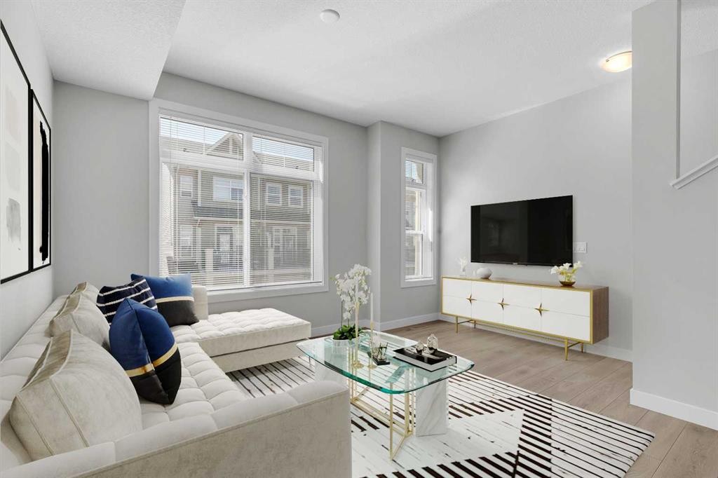 118 Legacy Path Se, Calgary, AB - Indoor Photo Showing Living Room