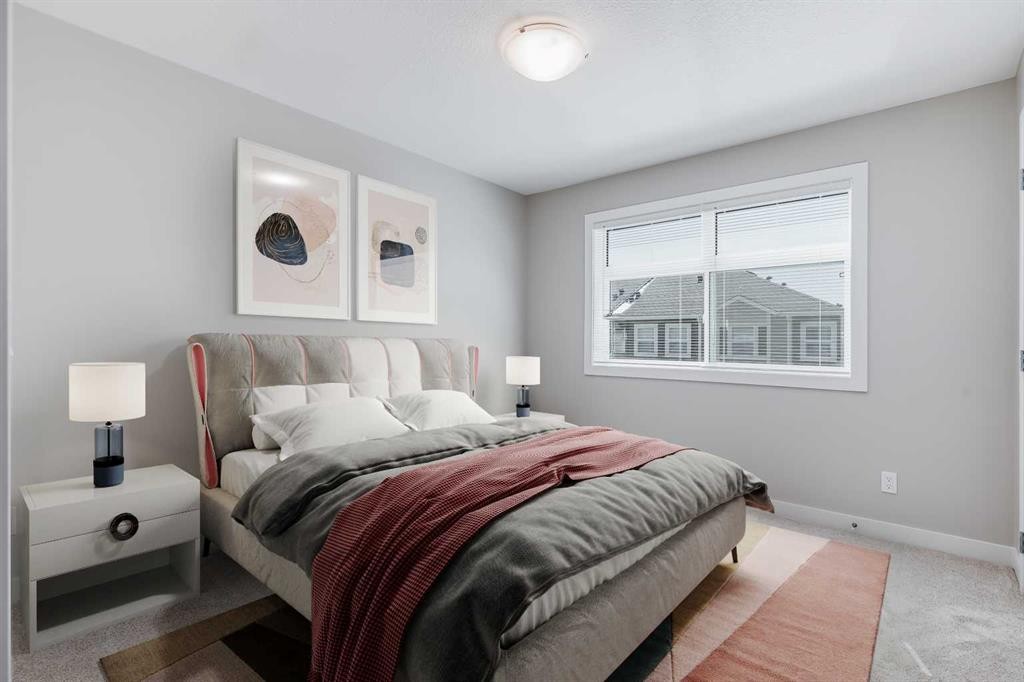 118 Legacy Path Se, Calgary, AB - Indoor Photo Showing Bedroom