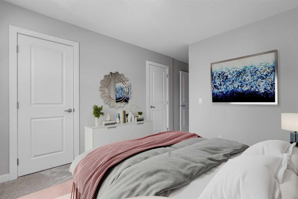 118 Legacy Path Se, Calgary, AB - Indoor Photo Showing Bedroom