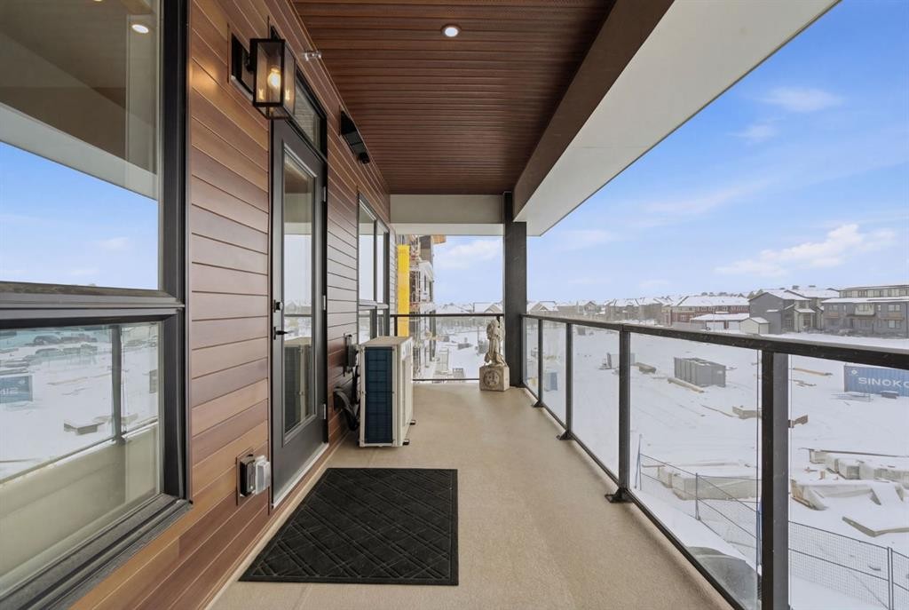 7306-1802 Mahogany Boulevard Se, Calgary, AB - Outdoor With Balcony With Exterior