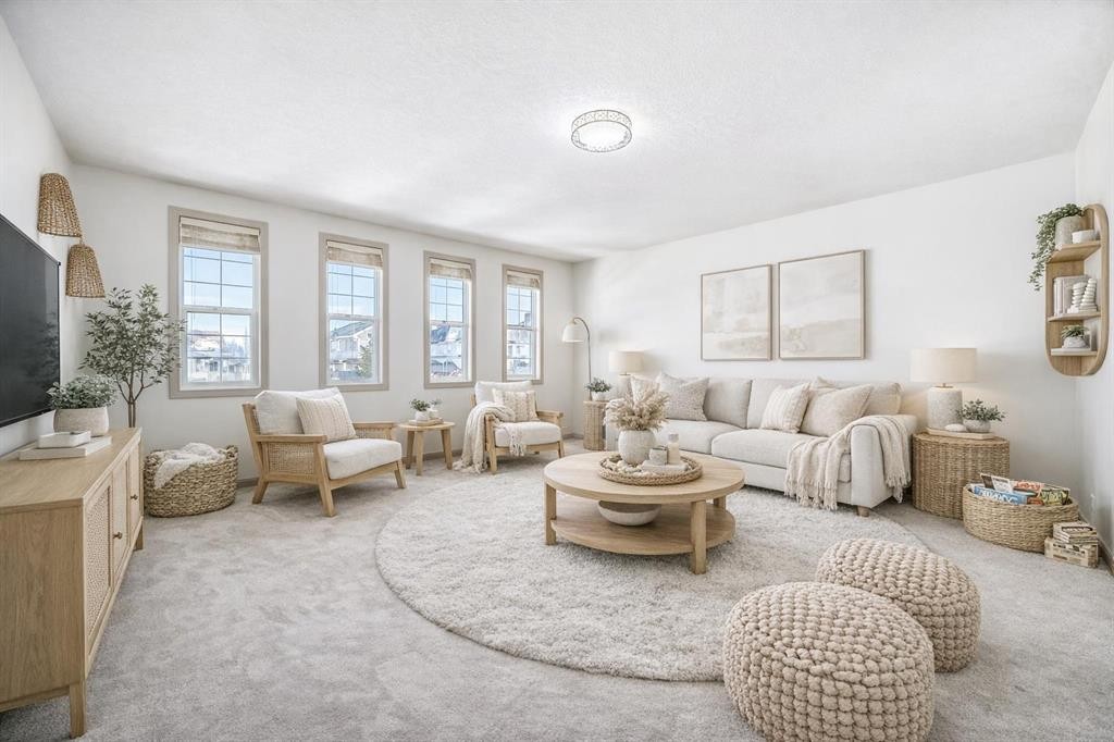 66 Sage Valley Manor Nw, Calgary, AB - Indoor Photo Showing Living Room