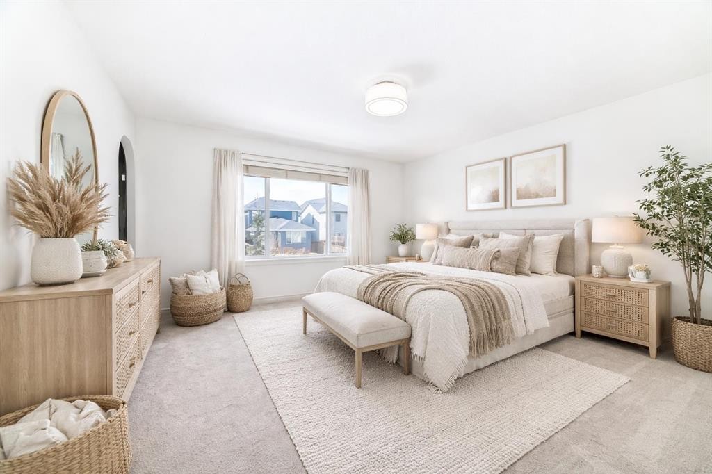 66 Sage Valley Manor Nw, Calgary, AB - Indoor Photo Showing Bedroom