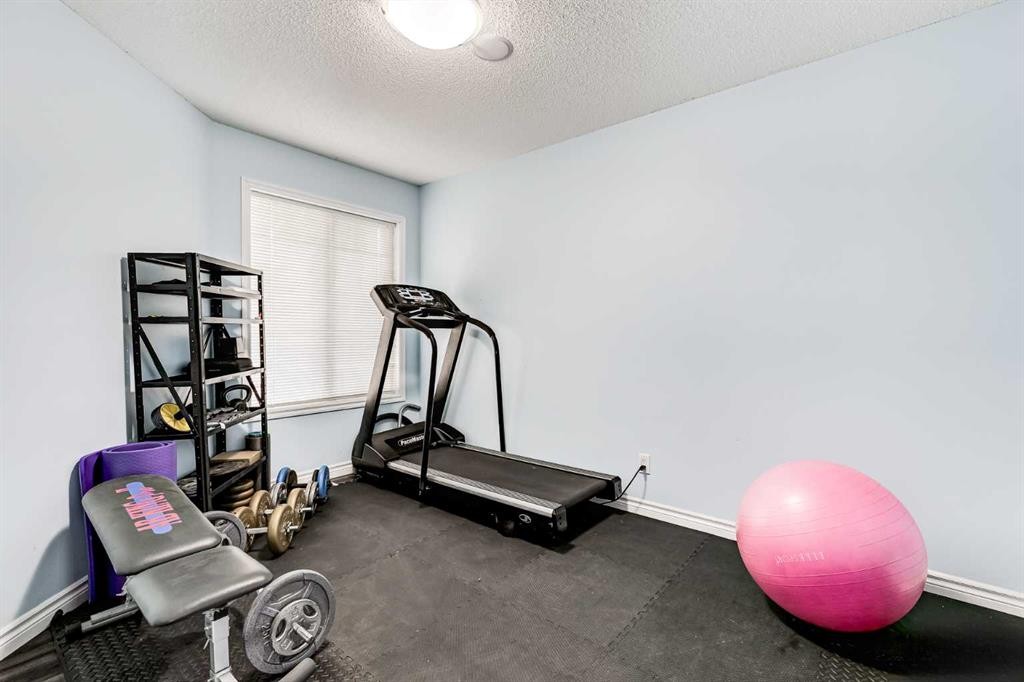 94 New Brighton Circle Se, Calgary, AB - Indoor Photo Showing Gym Room