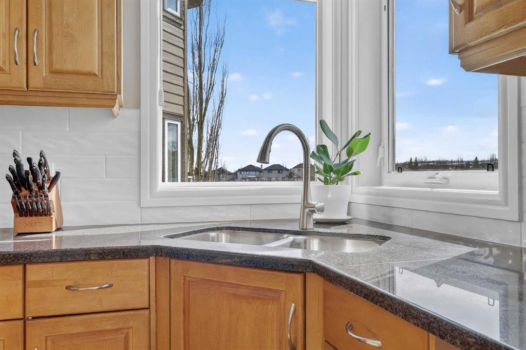 103 Kincora View Nw, Calgary, AB - Indoor Photo Showing Kitchen With Double Sink