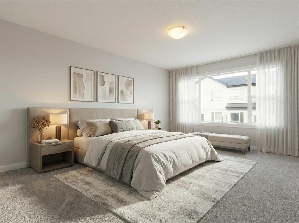 32 Red Embers Square Ne, Calgary, AB - Indoor Photo Showing Bedroom