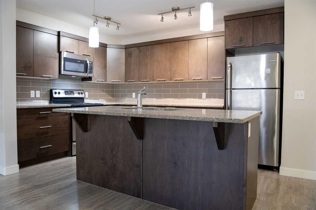 206 Redstone View Ne, Calgary, AB - Indoor Photo Showing Kitchen With Upgraded Kitchen