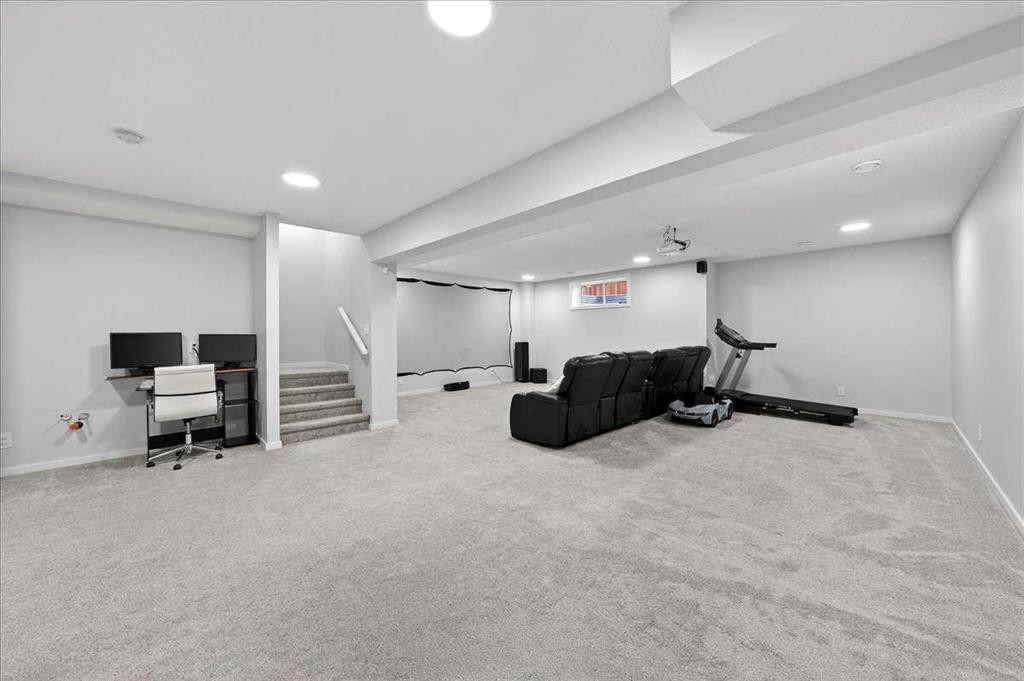 318 Walcrest Way Se, Calgary, AB - Indoor Photo Showing Basement