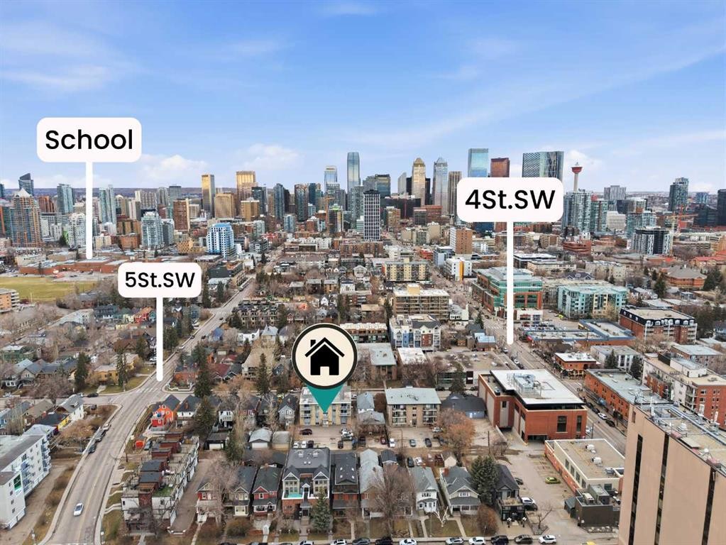 401-525 22 Avenue Sw, Calgary, AB - Outdoor With View