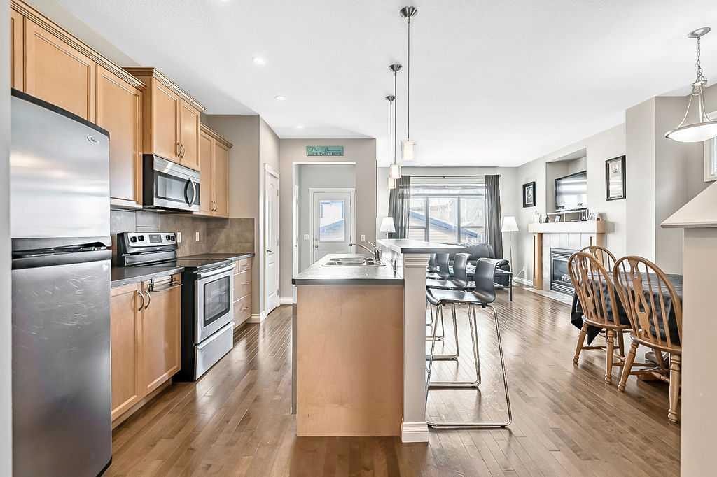 280 Copperstone Gardens Se, Calgary, AB - Indoor Photo Showing Kitchen With Stainless Steel Kitchen With Upgraded Kitchen