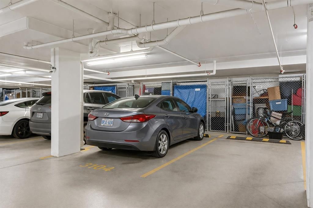 3104-11 Mahogany Row Se, Calgary, AB - Indoor Photo Showing Garage
