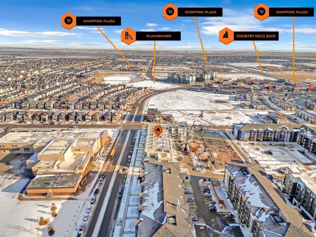 2216-151 Skyview Bay Ne, Calgary, AB - Outdoor With View