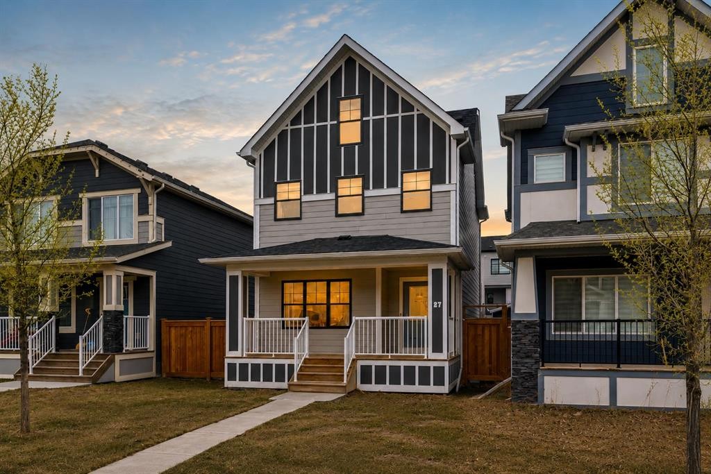 27 Masters Manor Se, Calgary, AB - Outdoor With Deck Patio Veranda With Facade