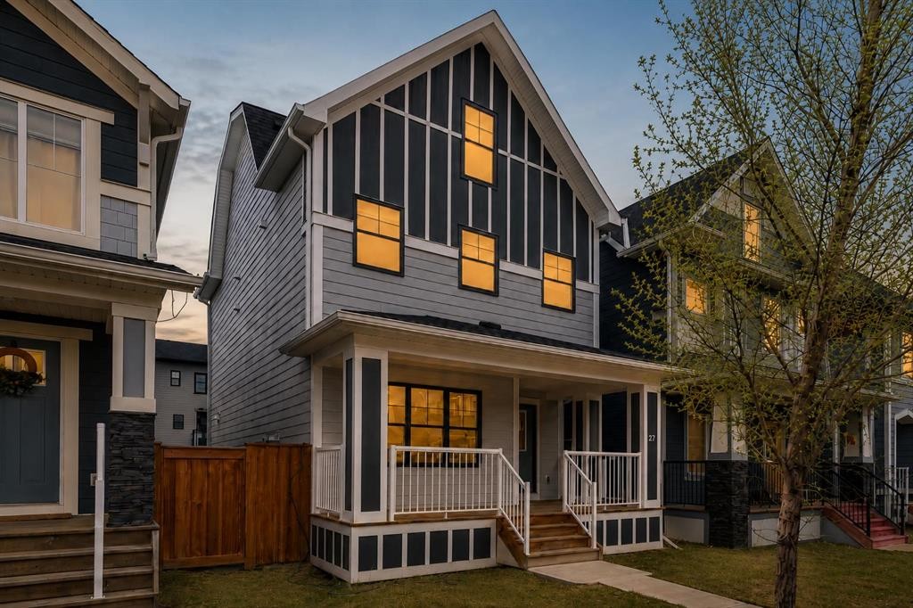27 Masters Manor Se, Calgary, AB - Outdoor With Deck Patio Veranda With Facade