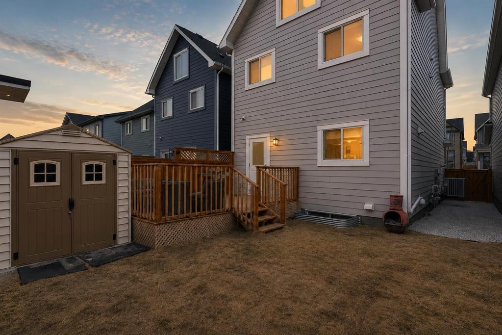 27 Masters Manor Se, Calgary, AB - Outdoor With Deck Patio Veranda