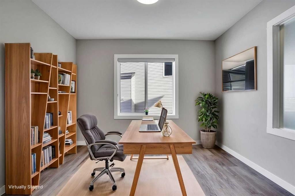 47 Corner Meadows Row Ne, Calgary, AB - Indoor Photo Showing Office