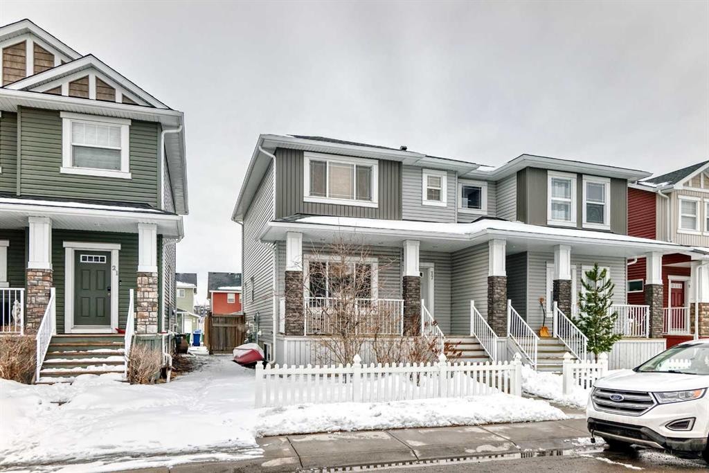 17 Redstone Common Ne, Calgary, AB - Outdoor With Deck Patio Veranda With Facade