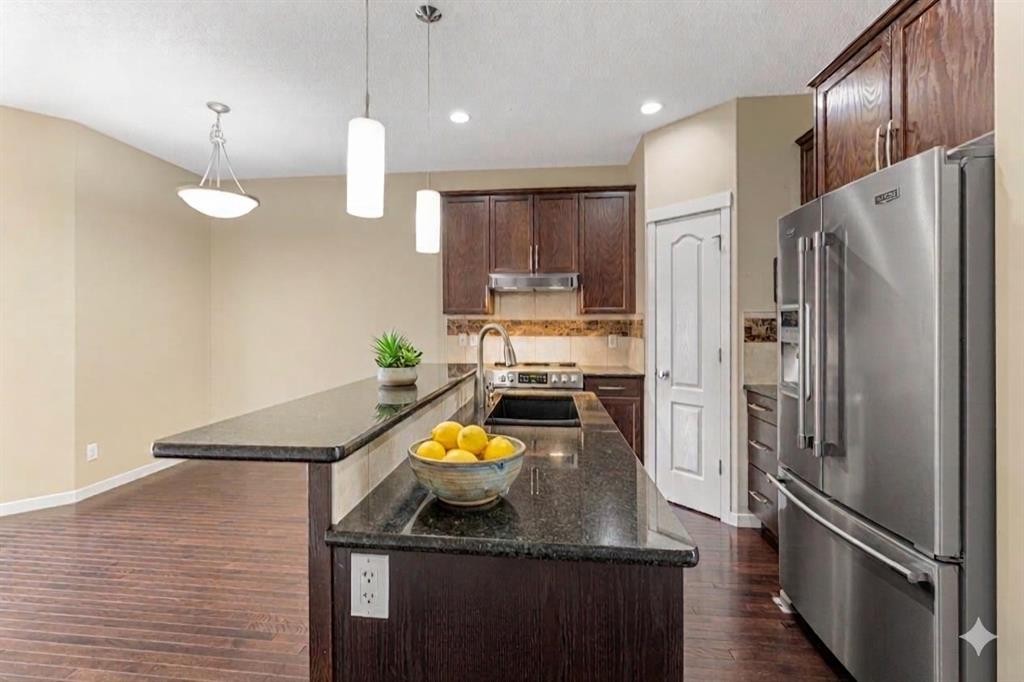 46 Autumn Crescent Se, Calgary, AB - Indoor Photo Showing Kitchen With Stainless Steel Kitchen With Upgraded Kitchen