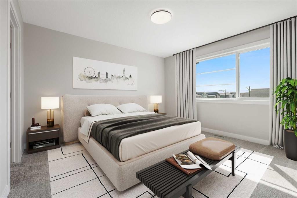 8 Waterford Glen, Chestermere, AB - Indoor Photo Showing Bedroom