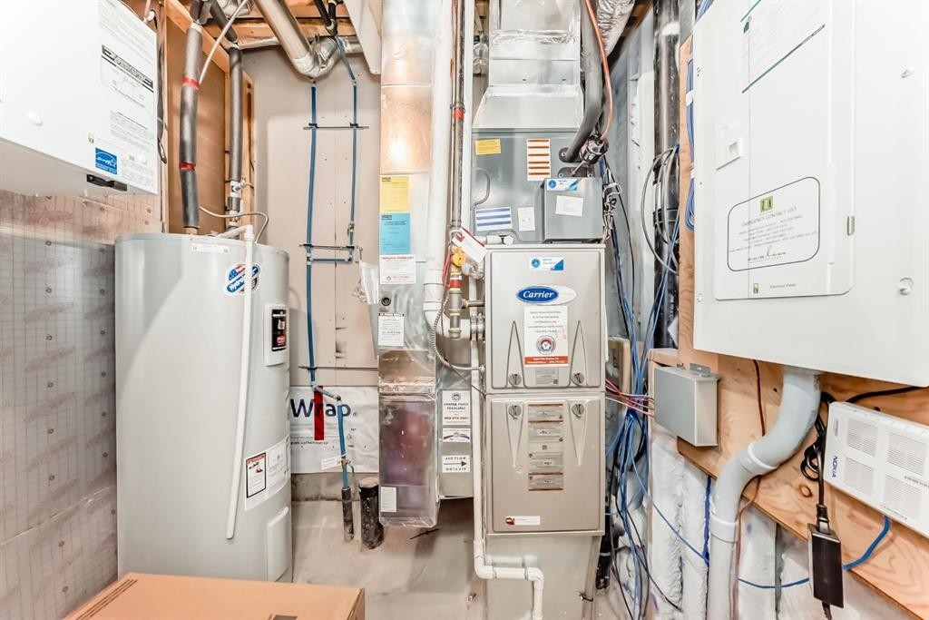 206 Cranbrook Square Se, Calgary, AB - Indoor Photo Showing Basement