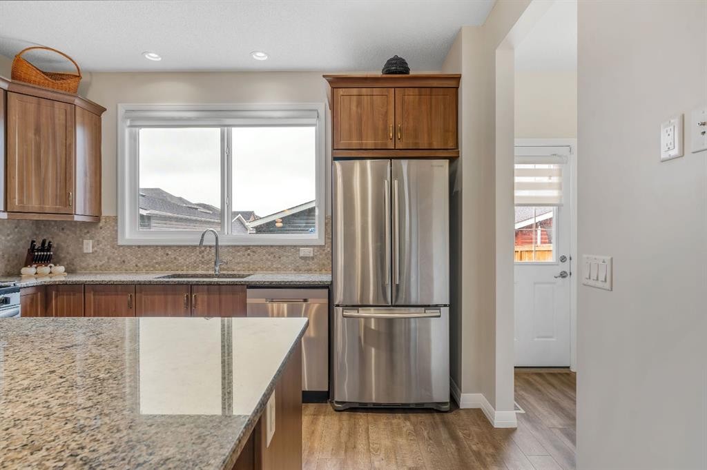 77 Red Sky Way Ne, Calgary, AB - Indoor Photo Showing Kitchen With Stainless Steel Kitchen
