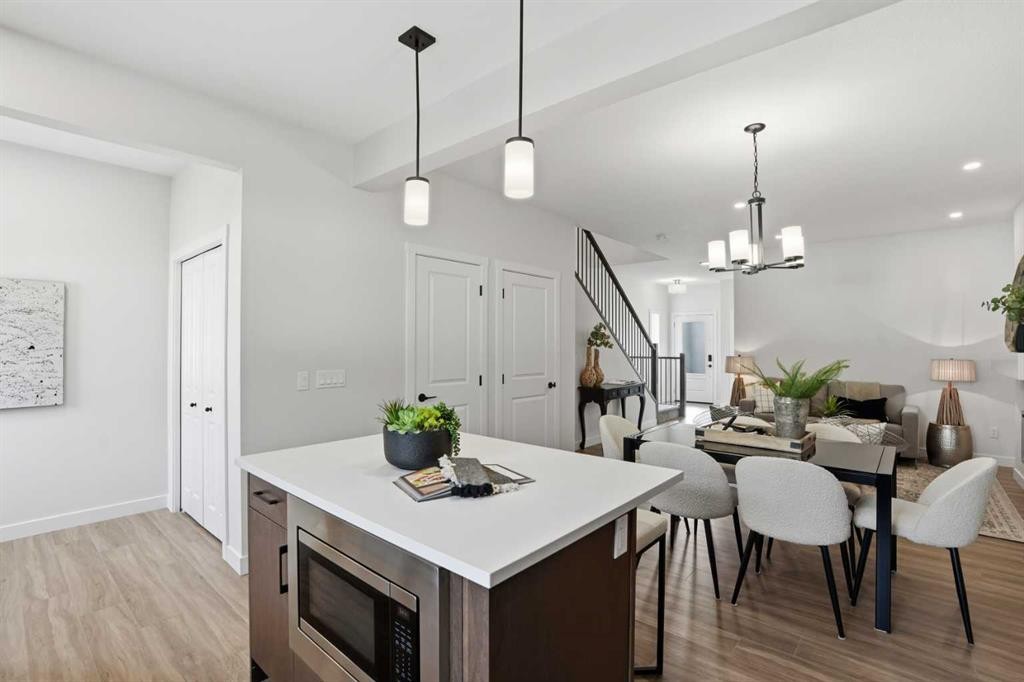 72 Buffaloberry Manor Se, Calgary, AB - Indoor Photo Showing Dining Room