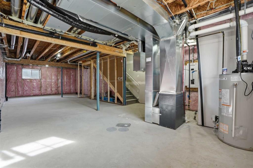 72 Buffaloberry Manor Se, Calgary, AB - Indoor Photo Showing Basement