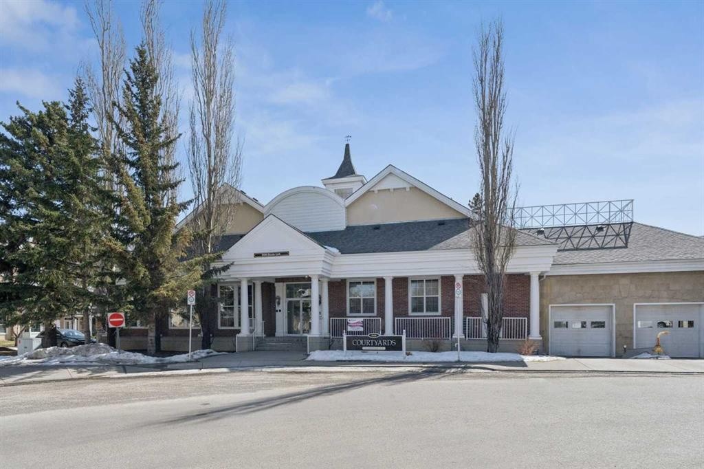 106-3650 Marda Link Sw, Calgary, AB - Outdoor With Deck Patio Veranda With Facade