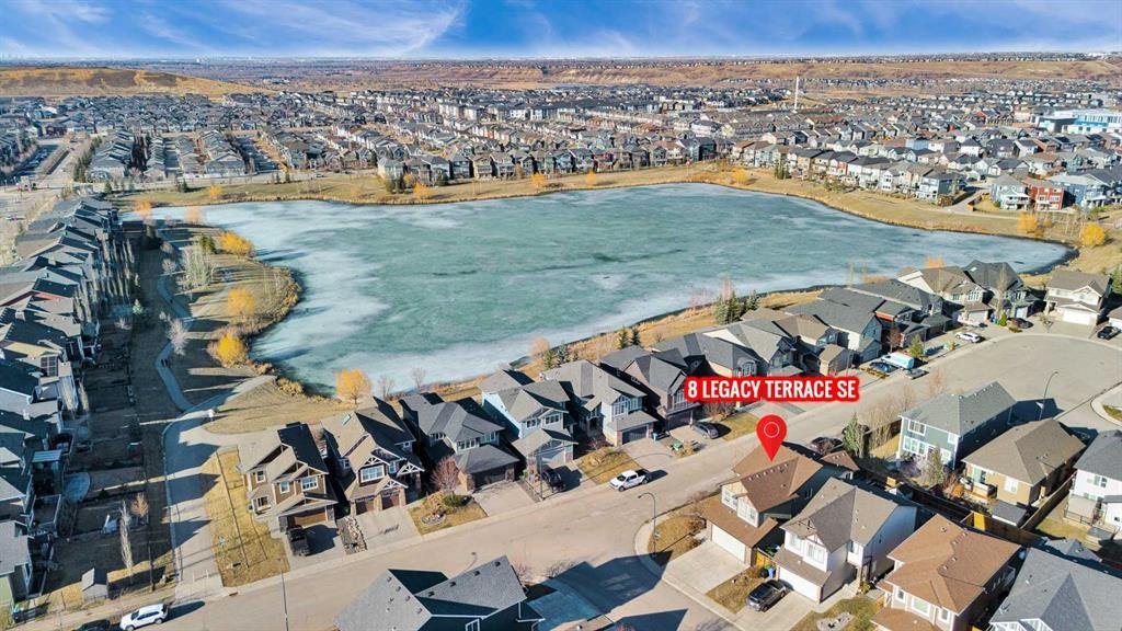8 Legacy Terrace Se, Calgary, AB - Outdoor With Body Of Water With View