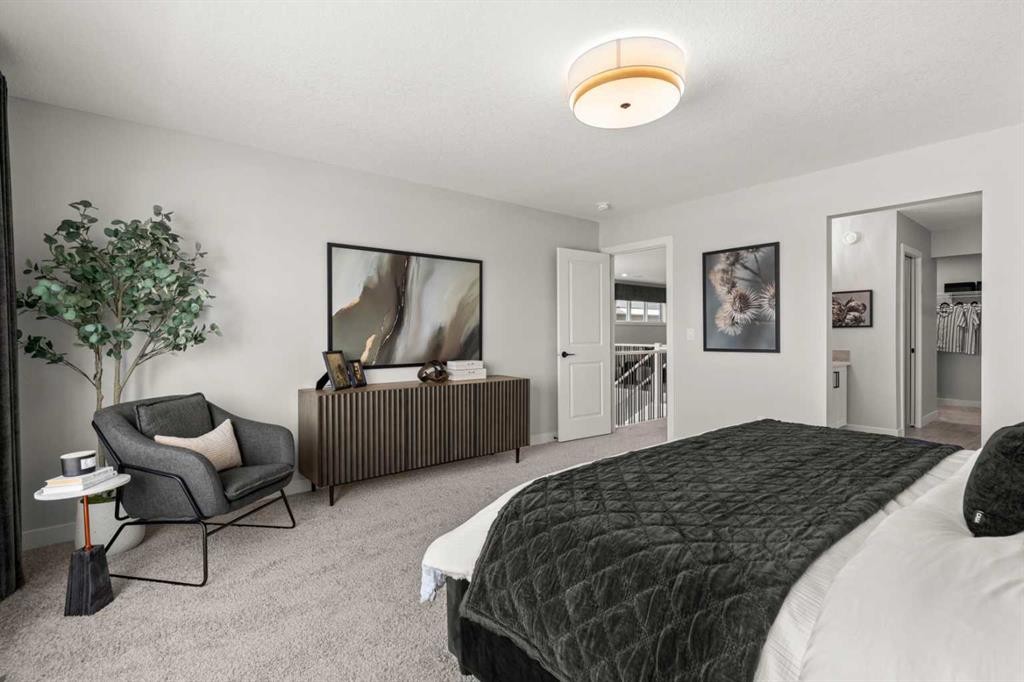 291 Rivercrest Way, Cochrane, AB - Indoor Photo Showing Bedroom