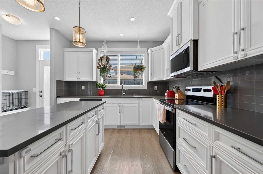 29 Skyview Parade Ne, Calgary, AB - Indoor Photo Showing Kitchen With Upgraded Kitchen