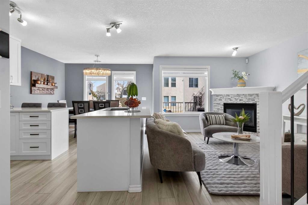 216 Royal Crest View Nw, Calgary, AB - Indoor With Fireplace