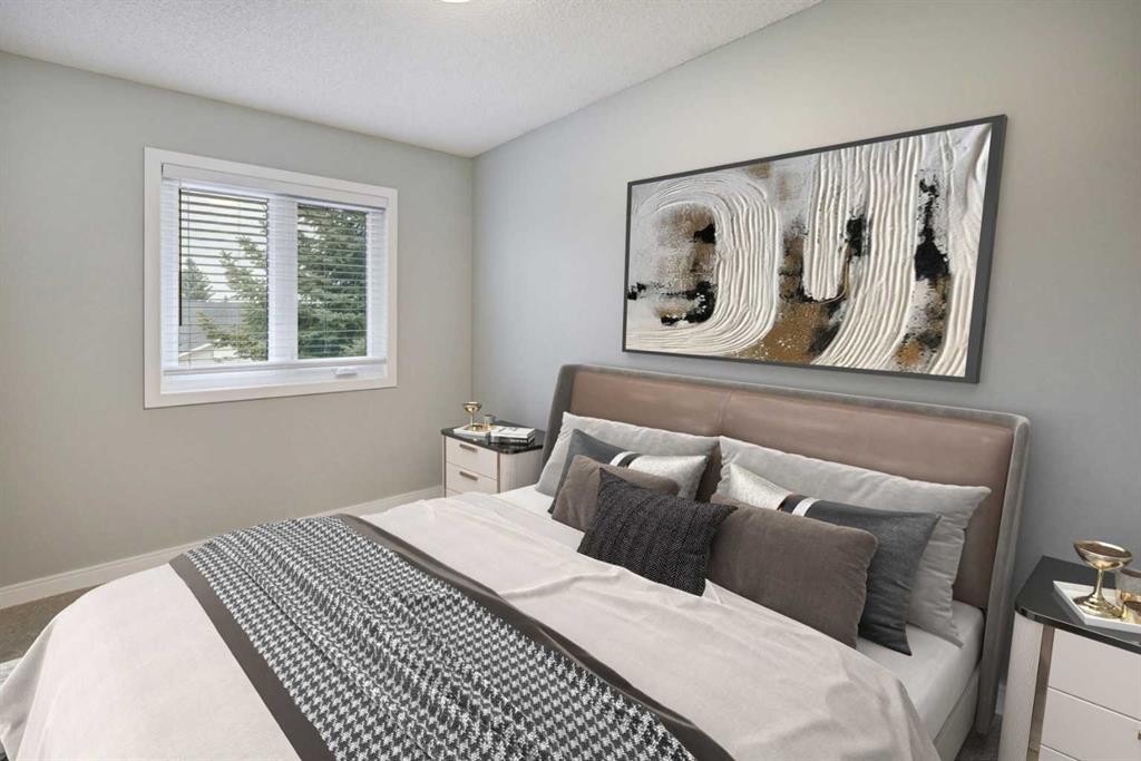 19 Riverstone Crescent Se, Calgary, AB - Indoor Photo Showing Bedroom