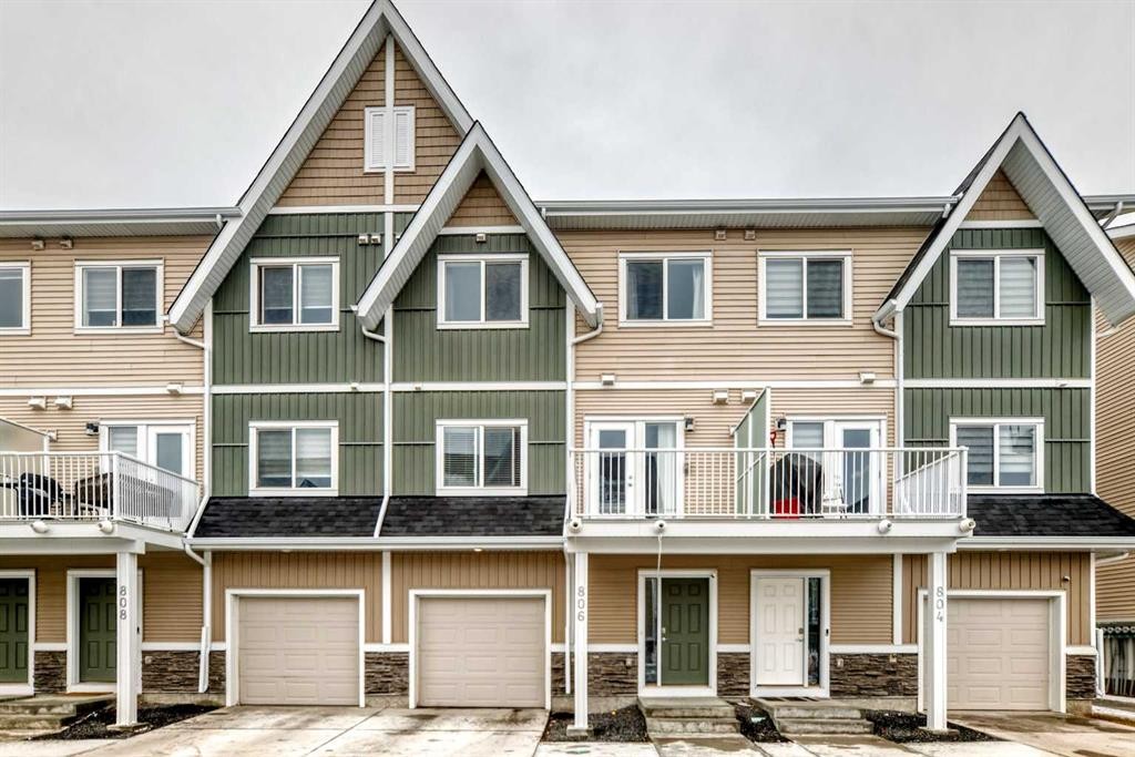 806-32 Red Embers Parade Ne, Calgary, AB - Outdoor With Balcony With Facade