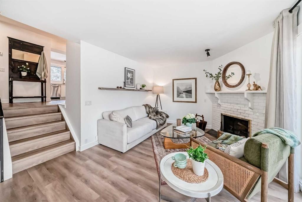 60 Point Drive Nw, Calgary, AB - Indoor With Fireplace