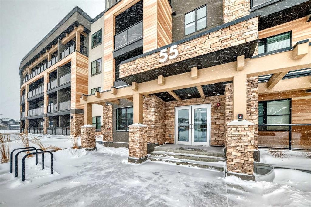 311-55 Wolf Hollow Crescent Se, Calgary, AB - Outdoor With Balcony With Facade