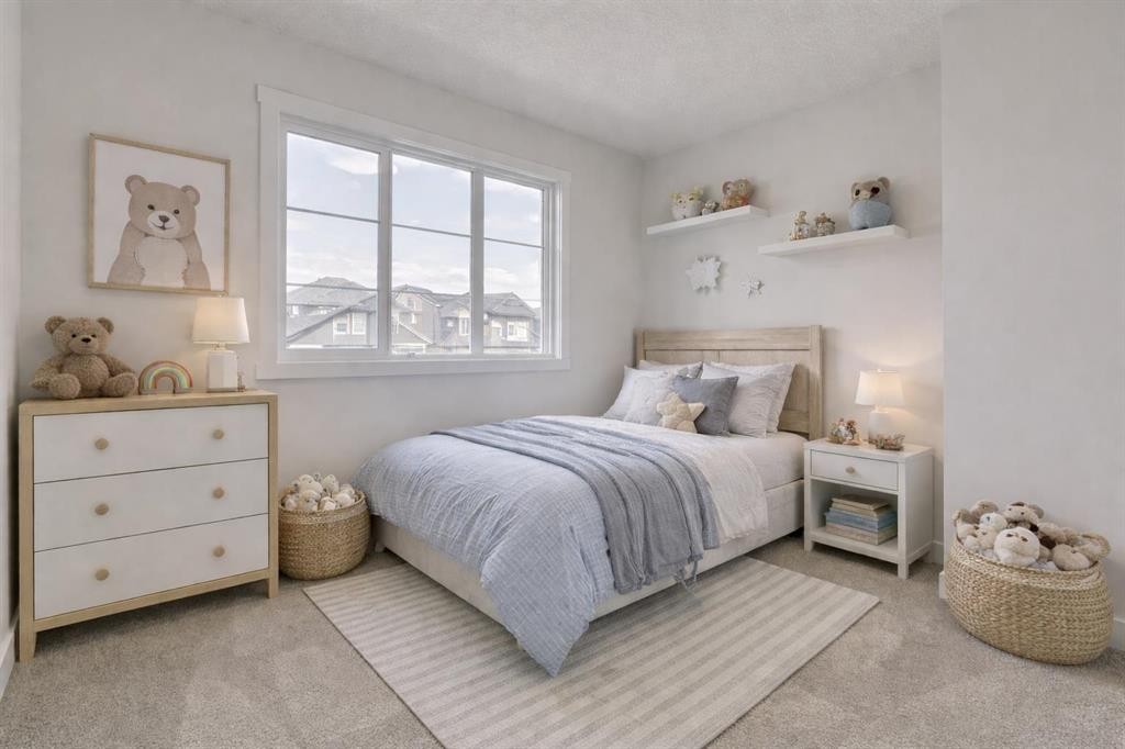208 Belmont Way Sw, Calgary, AB - Indoor Photo Showing Bedroom