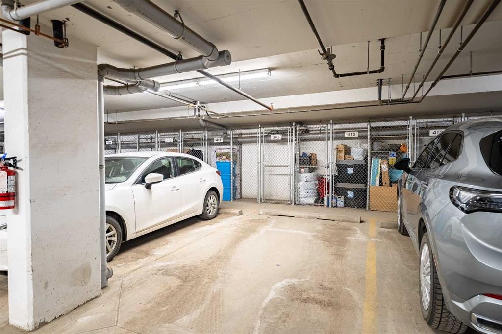 412-10 Walgrove Walk Se, Calgary, AB - Indoor Photo Showing Garage