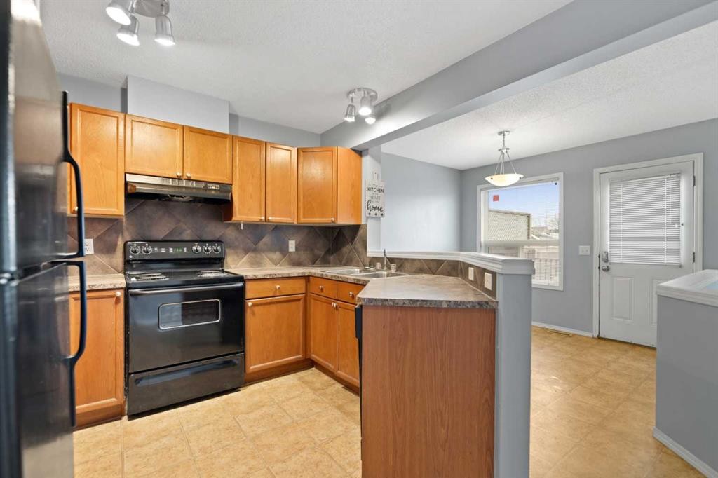 116 Saddlebrook Common Ne, Calgary, AB - Indoor Photo Showing Kitchen With Double Sink