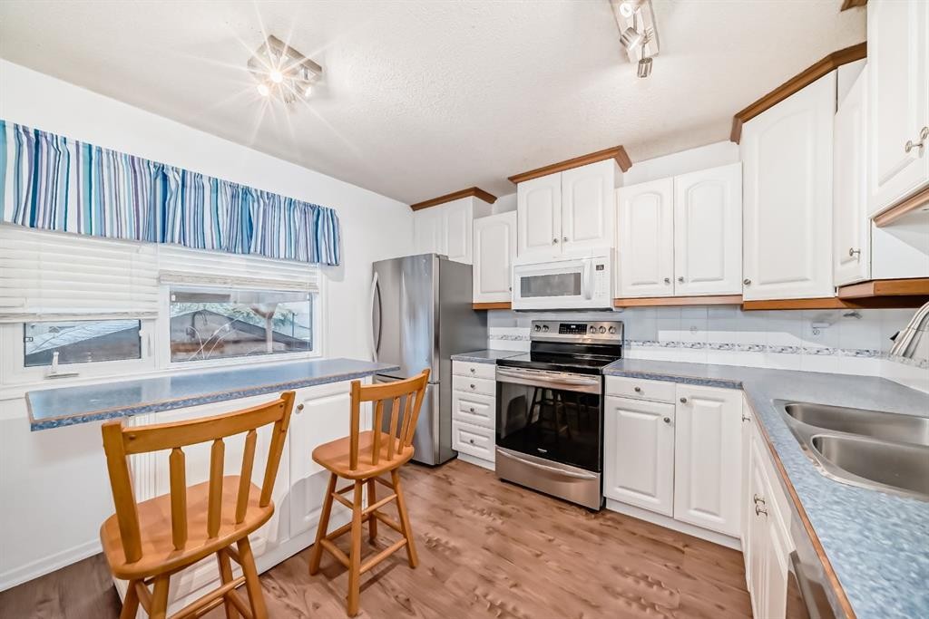 255 Falshire Way Ne, Calgary, AB - Indoor Photo Showing Kitchen With Double Sink