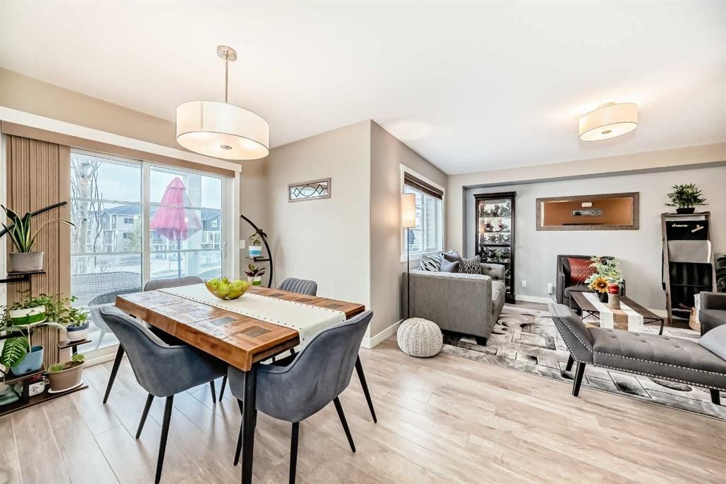 222 Redstone View Ne, Calgary, AB - Indoor Photo Showing Dining Room