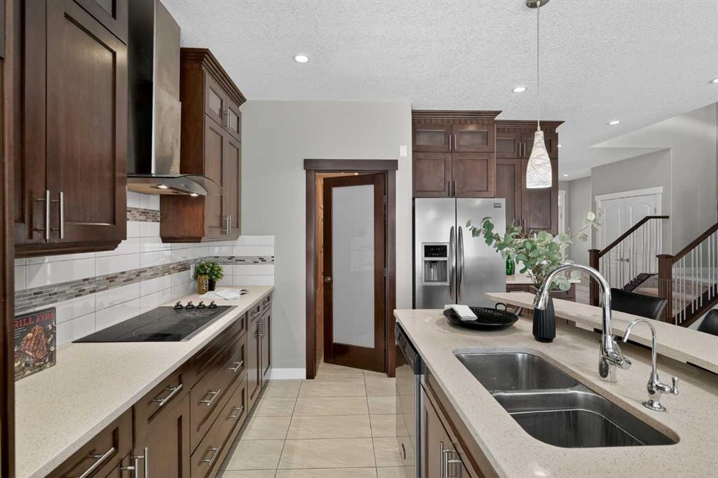 26 Sage Meadows Way Nw, Calgary, AB - Indoor Photo Showing Kitchen With Double Sink