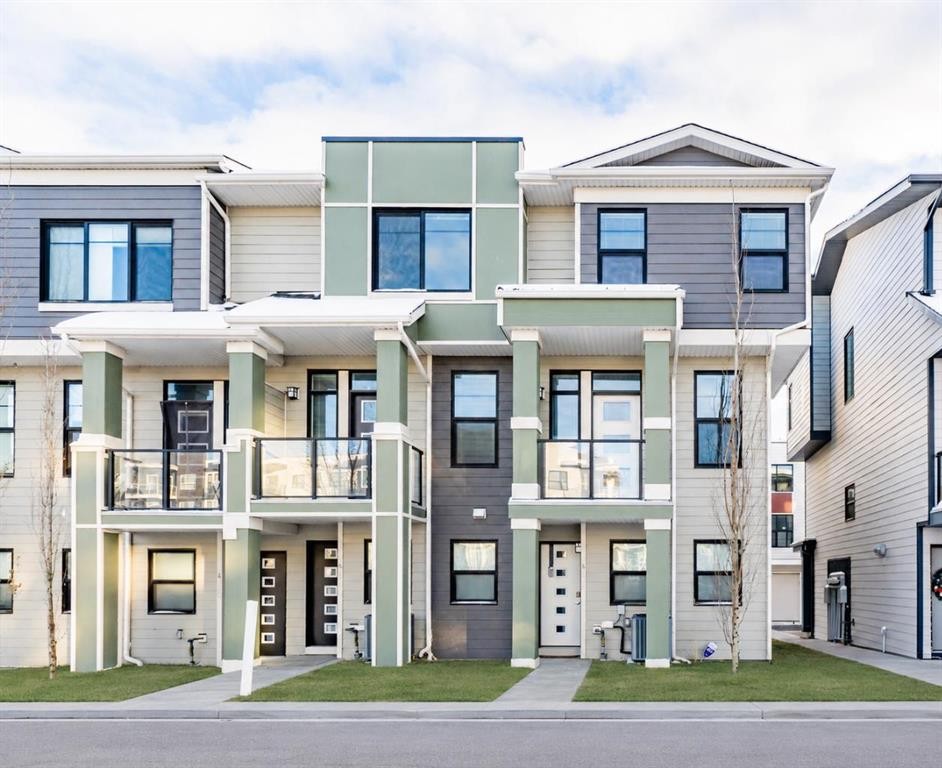 4135 Seton Drive Se, Calgary, AB - Outdoor With Balcony With Facade