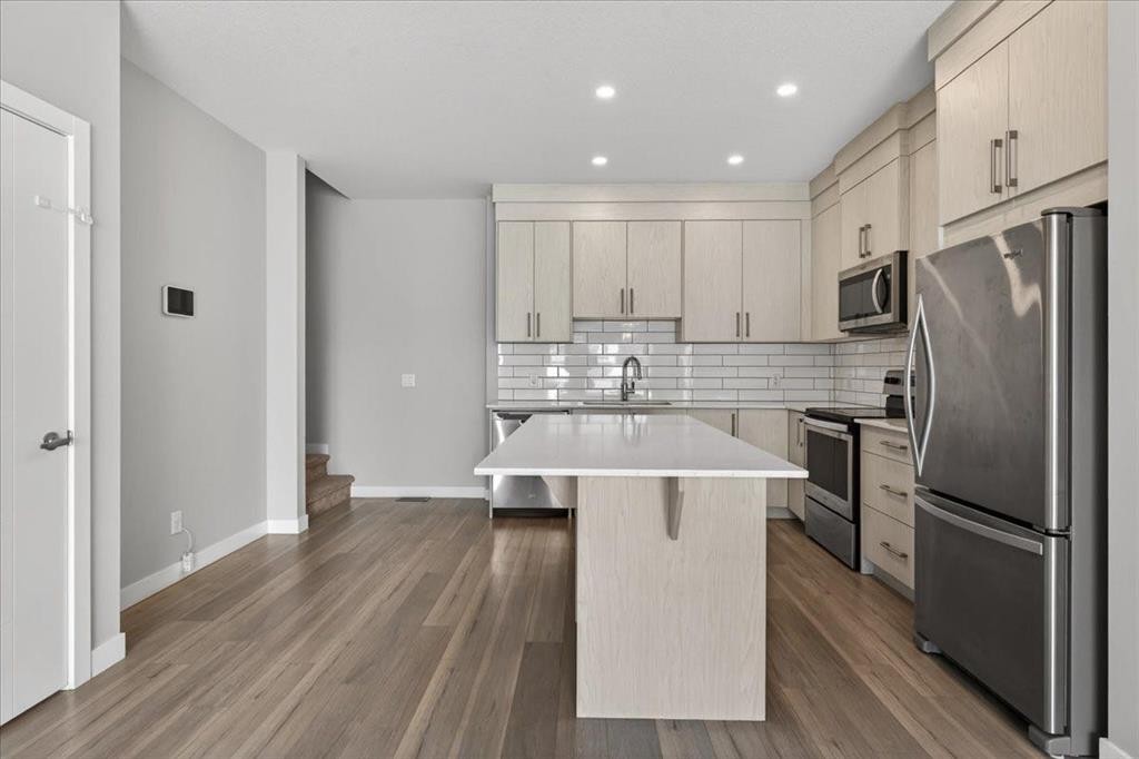 123-123 Redstone Crescent Ne, Calgary, AB - Indoor Photo Showing Kitchen With Upgraded Kitchen