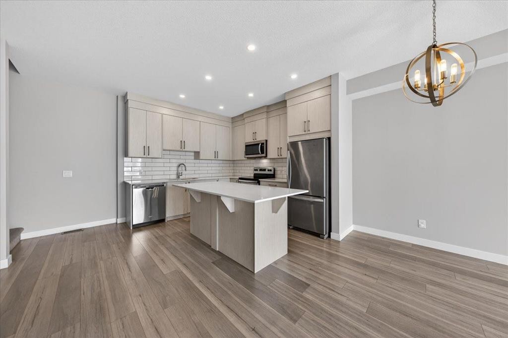 123-123 Redstone Crescent Ne, Calgary, AB - Indoor Photo Showing Kitchen With Upgraded Kitchen