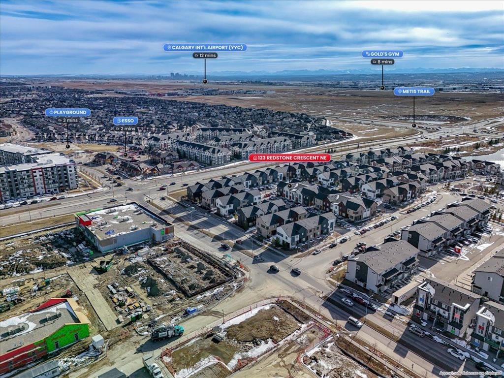 123-123 Redstone Crescent Ne, Calgary, AB - Outdoor With View