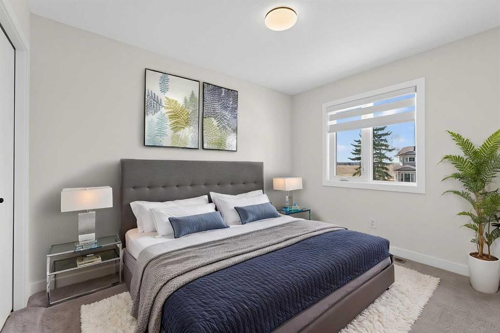 42 Sunvista Crescent Se, Calgary, AB - Indoor Photo Showing Bedroom